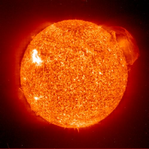 Our Sun, with a solar flare